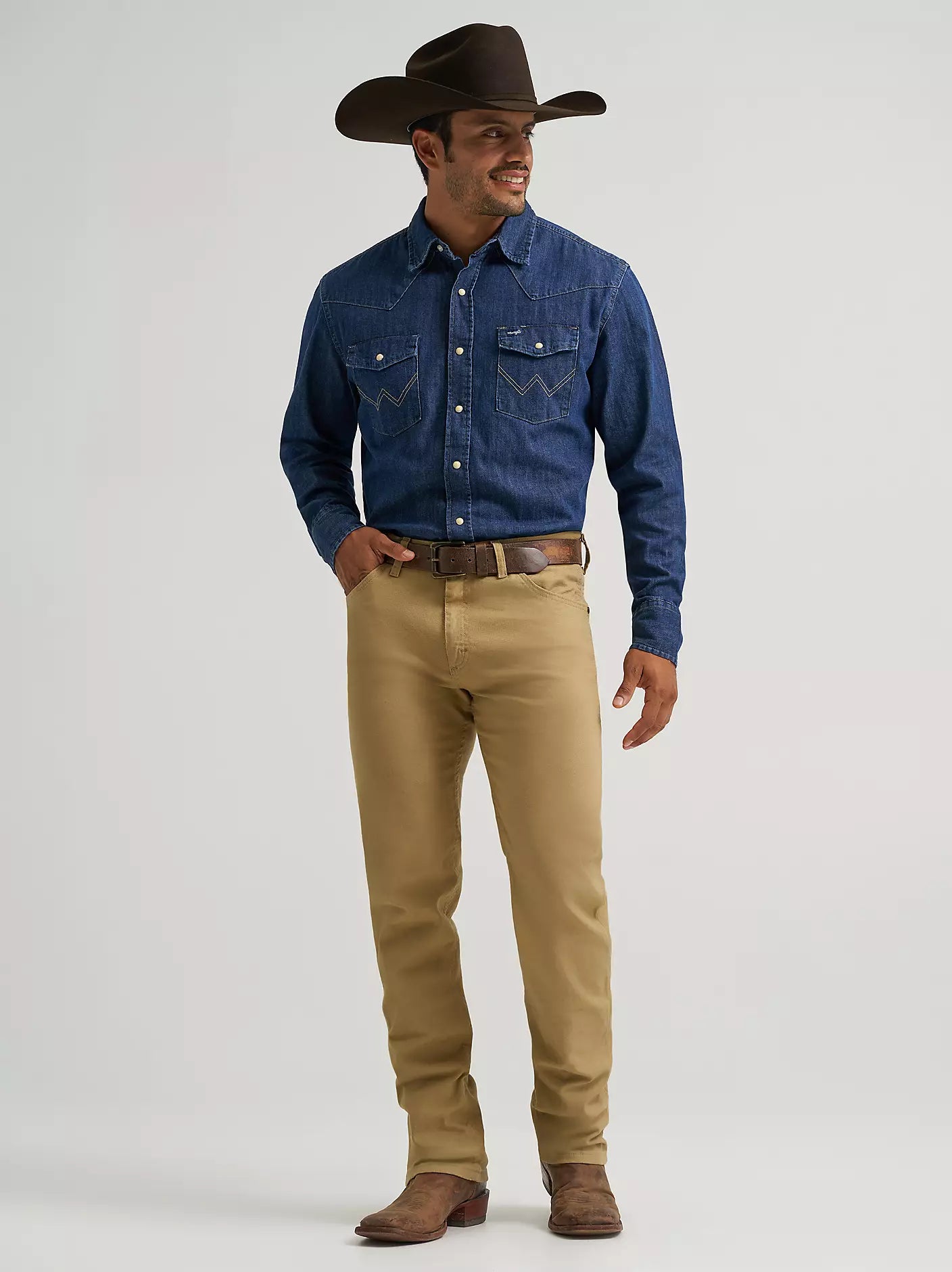 Premium Performance Tough Comfort Cowboy Cut® Regular Fit Canvas Jean in Kelp