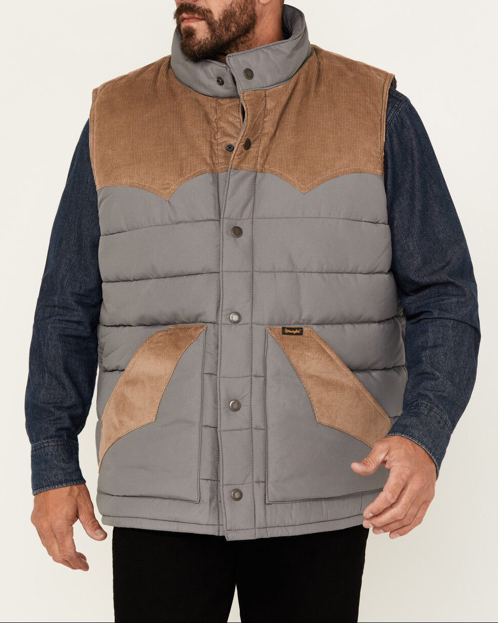 Wrangler Western Yoke Snap Puffer Vest