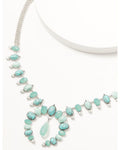 Lainey Wilson Women's Blue Moonshine Squash Blossom Statement Necklace
