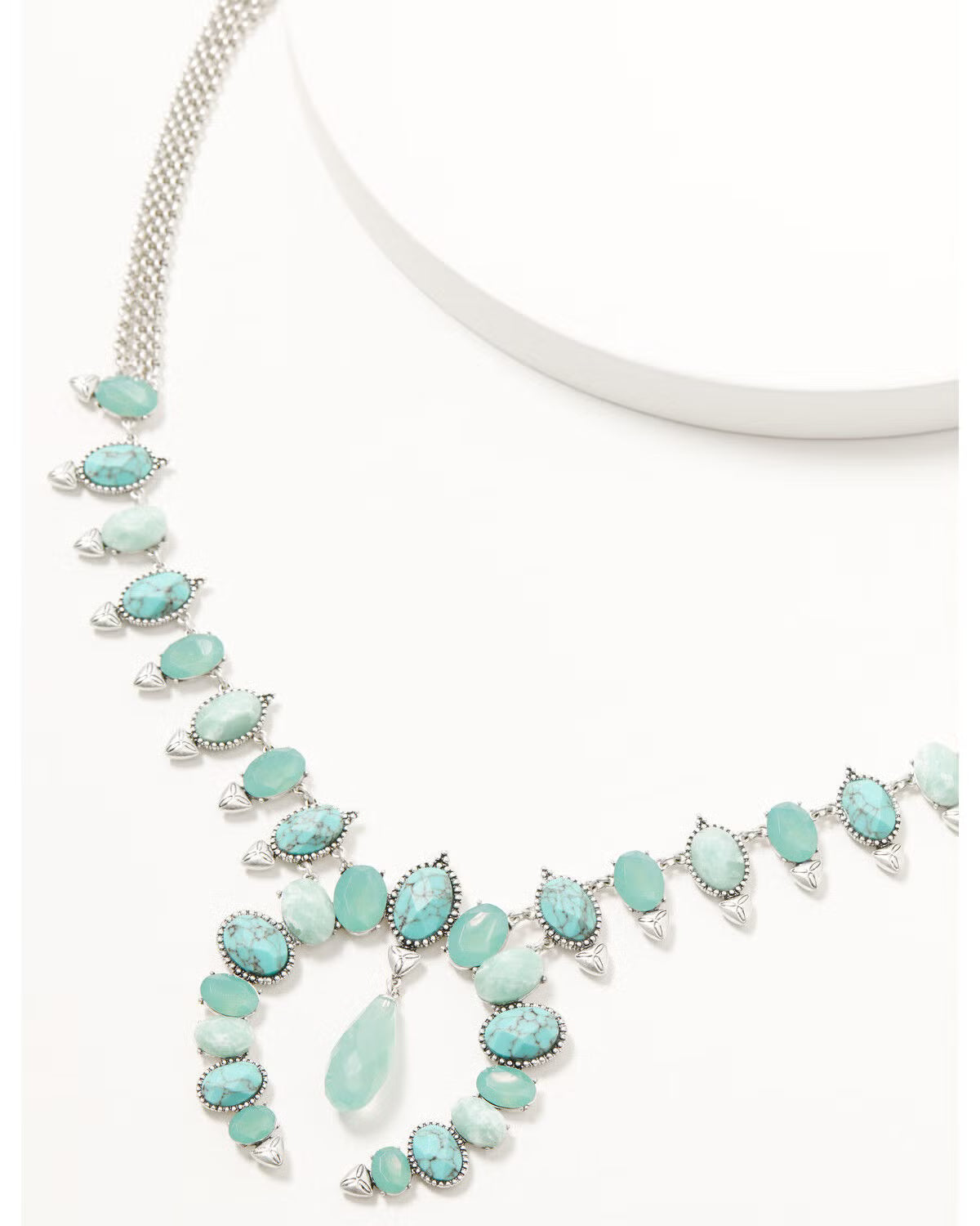Lainey Wilson Women's Blue Moonshine Squash Blossom Statement Necklace