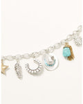 Lainey Wilson Women's Blue Moonshine Charm Necklace