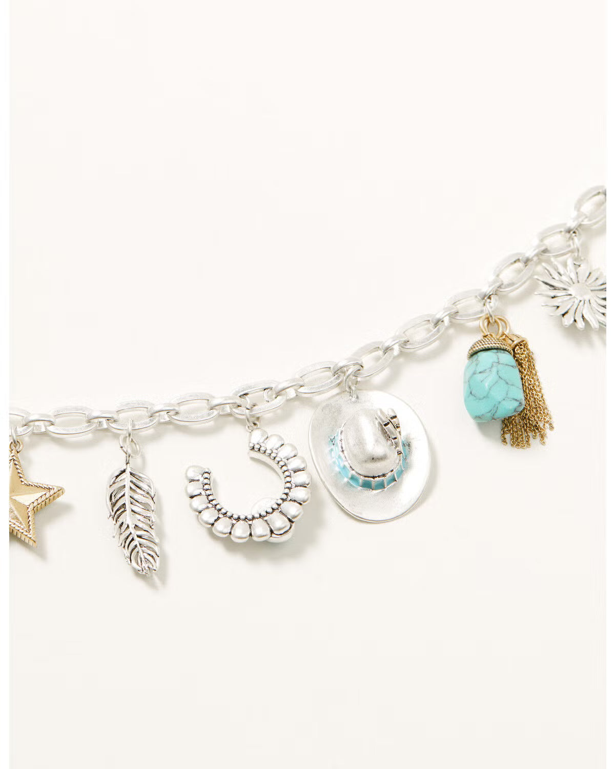 Lainey Wilson Women's Blue Moonshine Charm Necklace