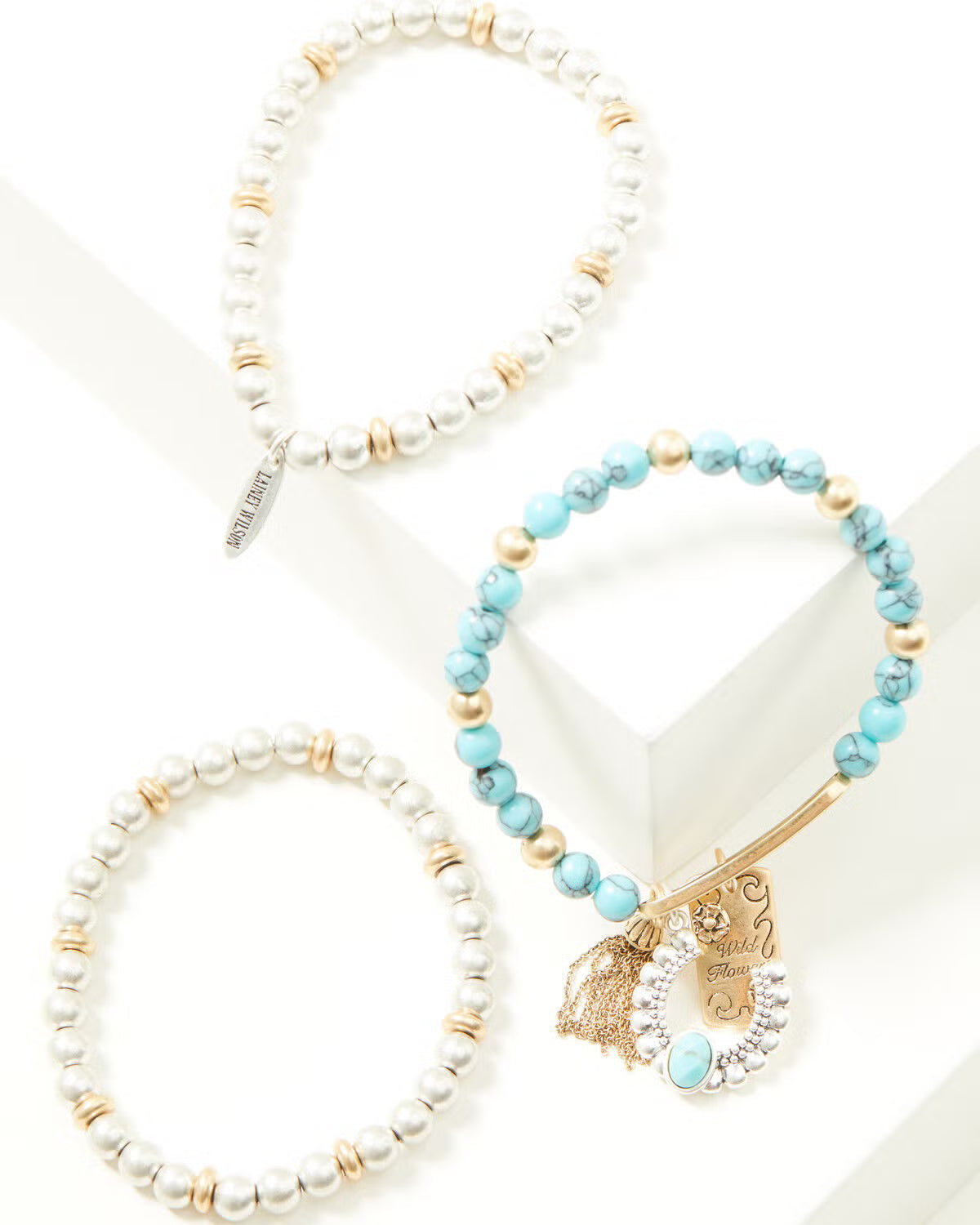 Lainey Wilson Women's Little Bitta Luck Charm Bracelet Set - 3 Piece