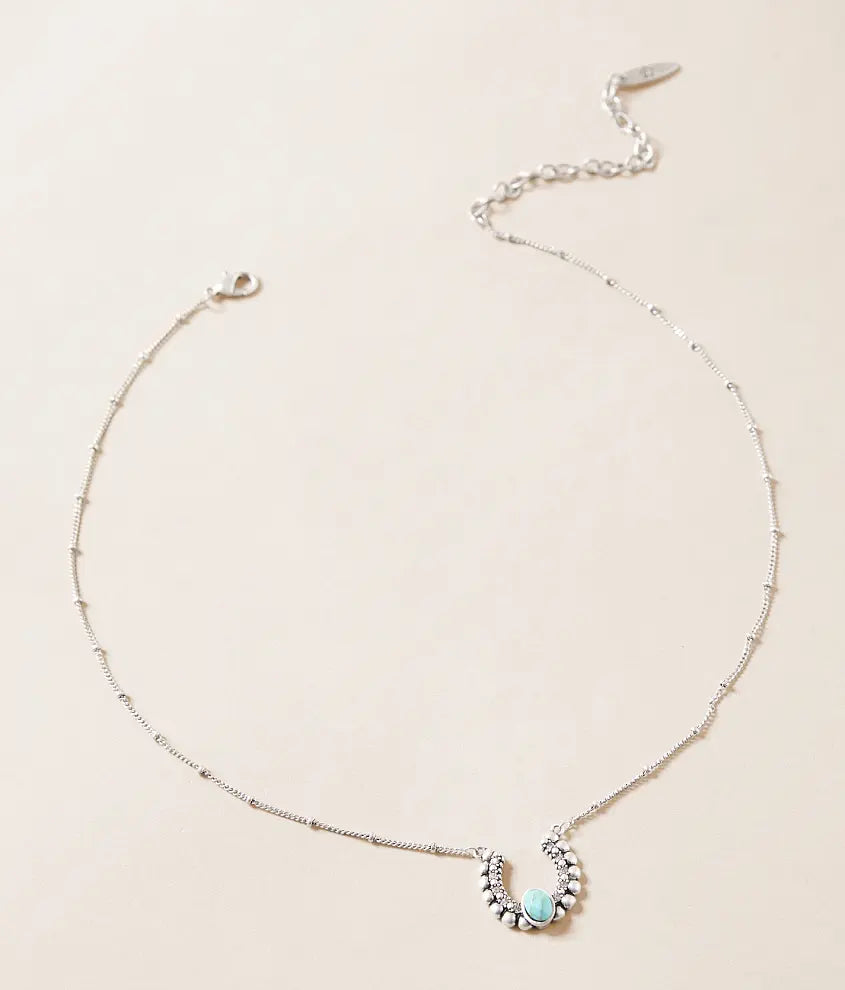 Lainey Wilson Turquoise Horseshoe Necklace