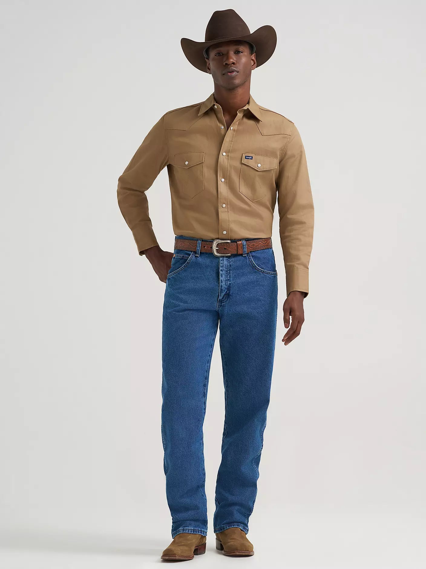 Wrangler® Cowboy Cut® Relaxed Fit Jean in Stonewash