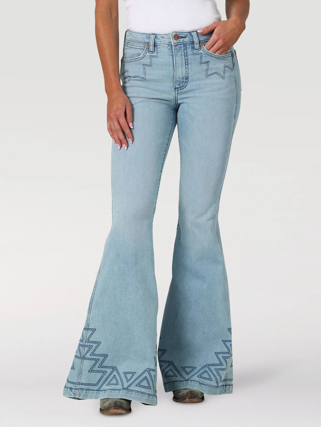 Wrangler Retro  The Green Jean - Trumpet Flare - Greta