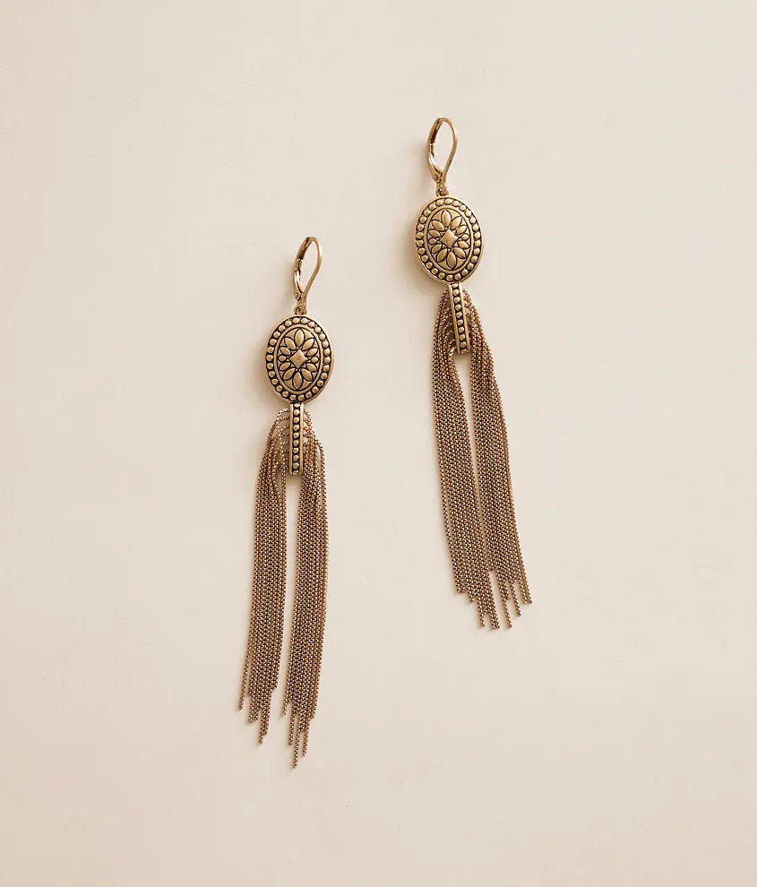 Lainey Wilson Drama Chain Fringe Earring