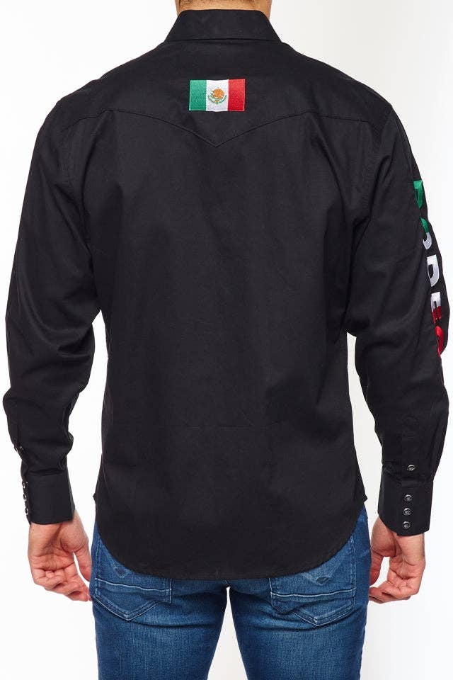 MEXICAN RODEO EMBROIDERED SIGNATURE LOGO SHIRT