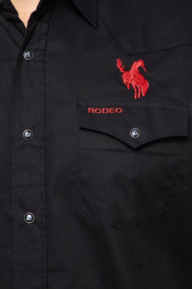 MEXICAN RODEO EMBROIDERED SIGNATURE LOGO SHIRT