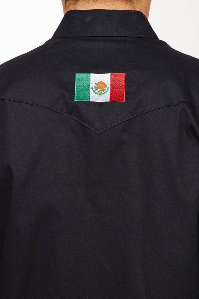 MEXICAN RODEO EMBROIDERED SIGNATURE LOGO SHIRT