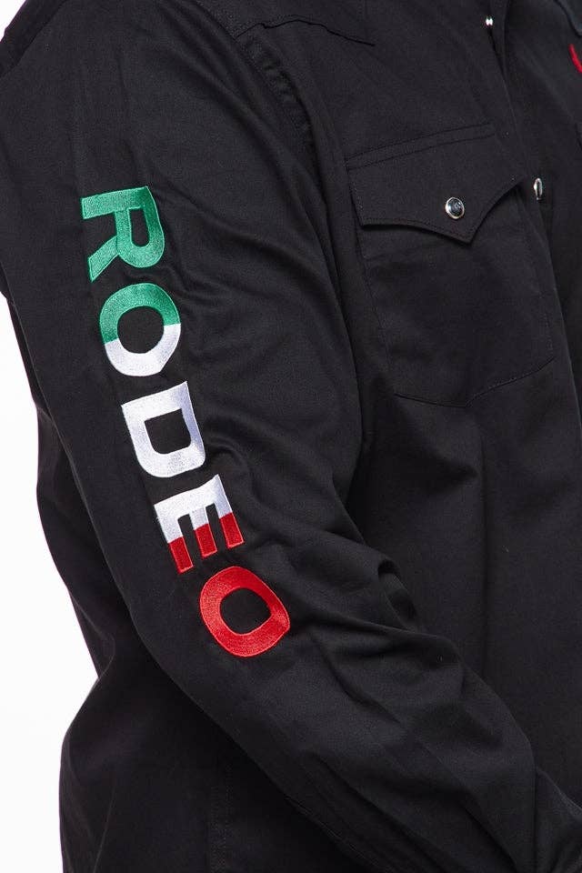 MEXICAN RODEO EMBROIDERED SIGNATURE LOGO SHIRT