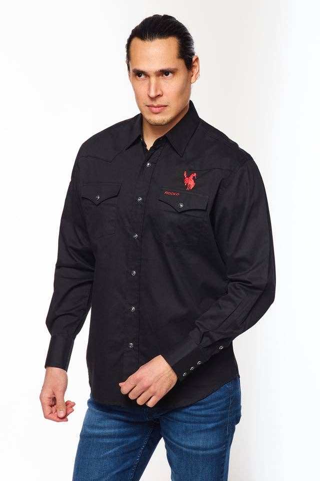 MEXICAN RODEO EMBROIDERED SIGNATURE LOGO SHIRT