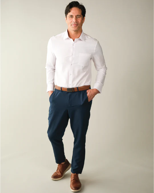 Cotton Range Shirt - White Long Sleeve