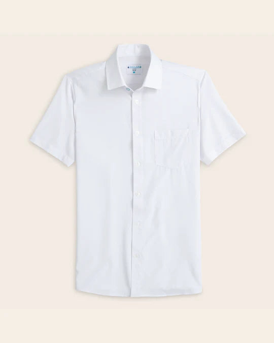 Cotton Range Shirt - White Short Sleeve