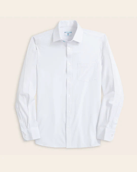 Cotton Range Shirt - White Long Sleeve