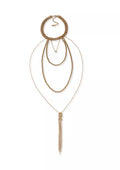 Lainey Wilson Gold Tone Choker Swag Chain Pendant Necklace