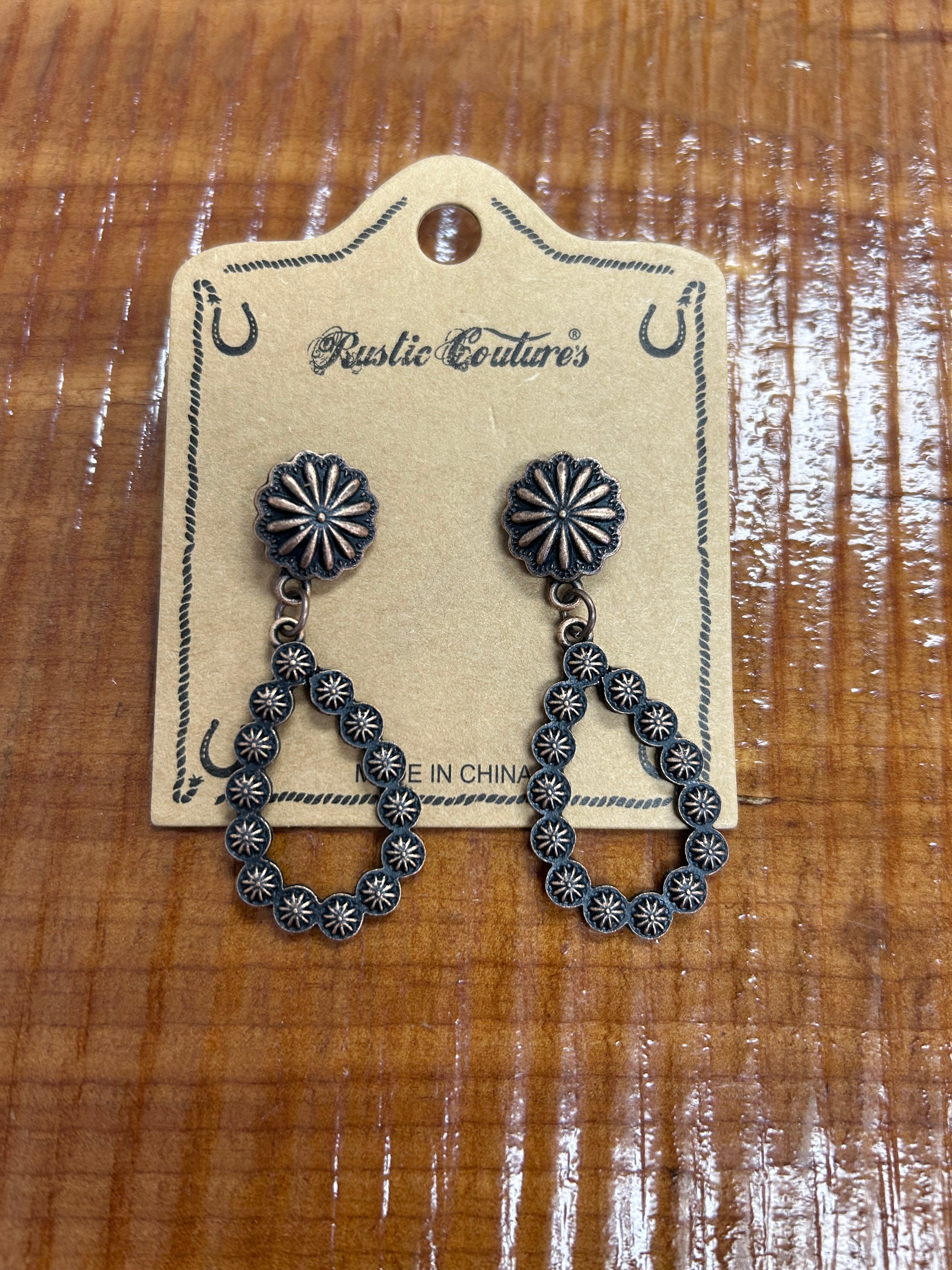 Rustic Couture's Brass Earrings