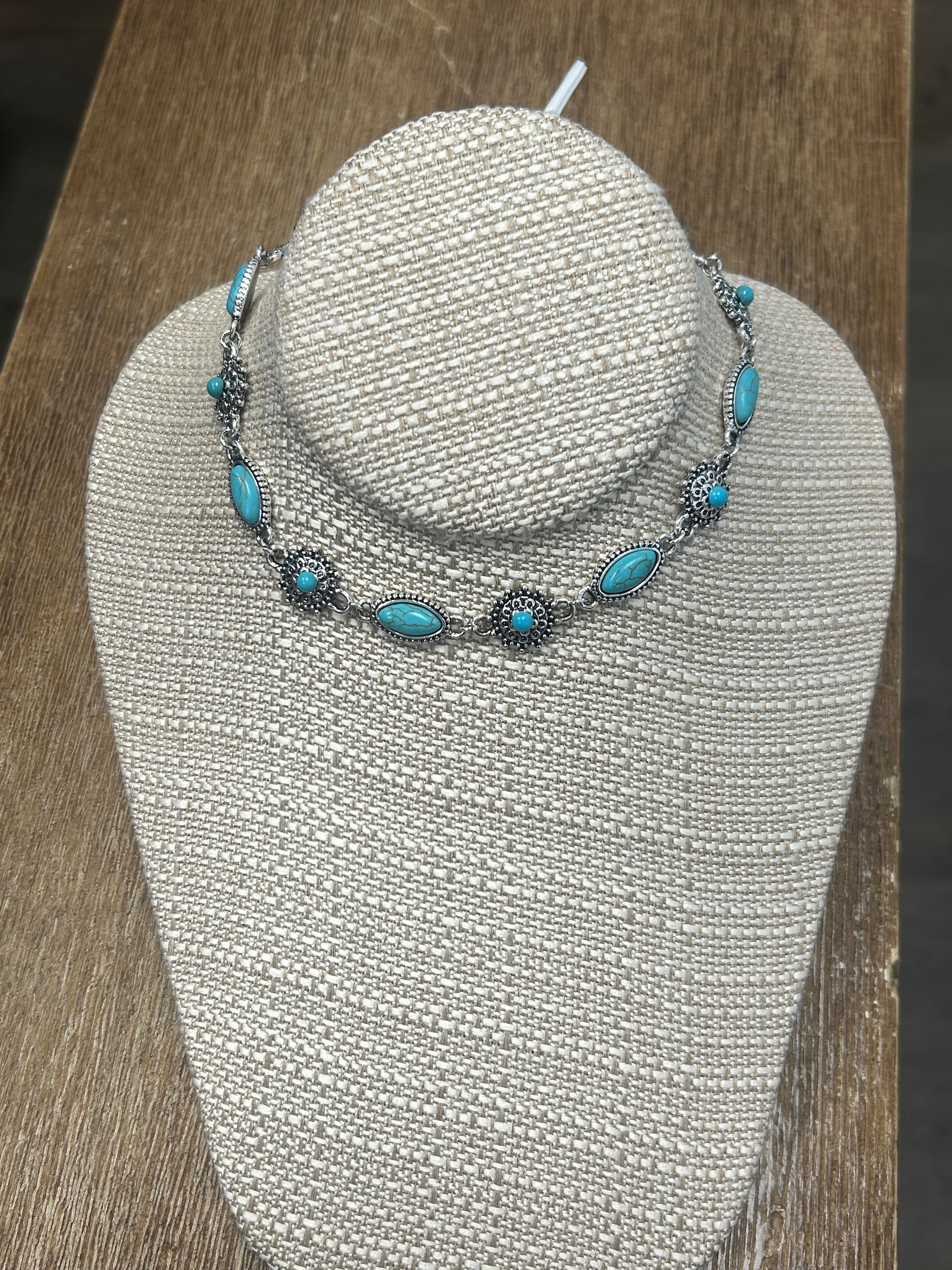 Montana Silversmith Attitude Turquoise Filigree Choker Necklace