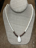 Rustic Couture's White Stone Necklace