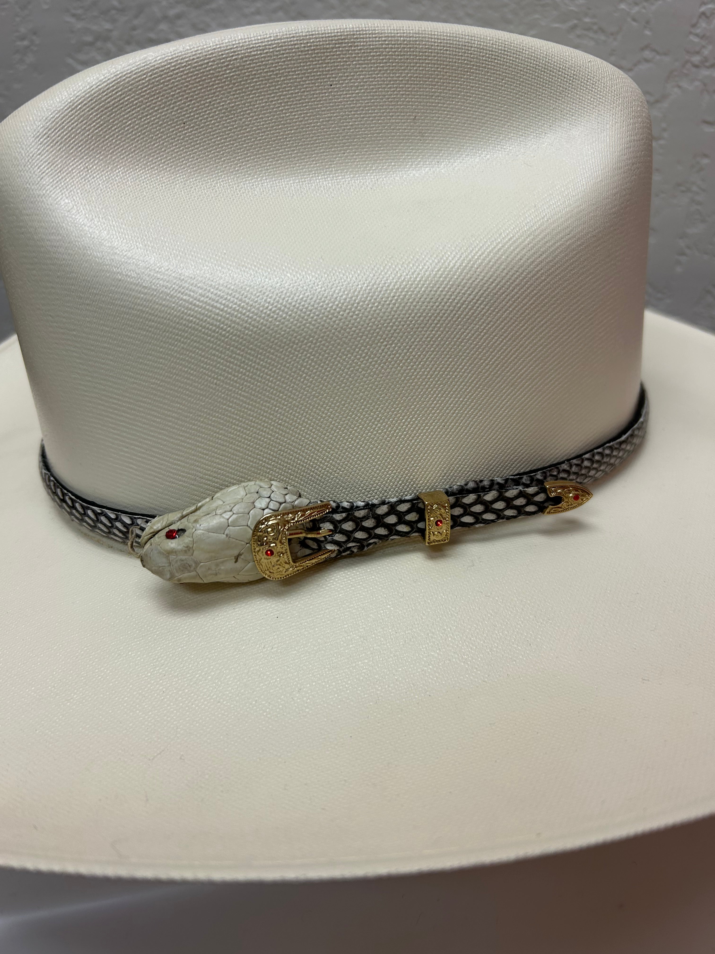 Mexican Snake Straw Cowboy Hat
