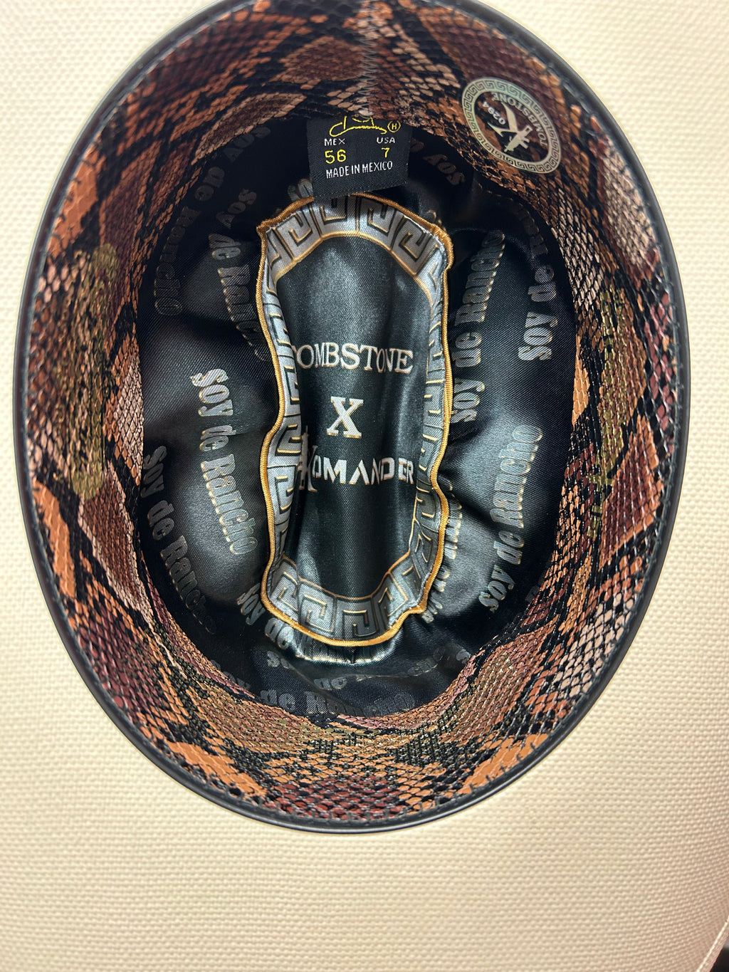 Mexican Tombstone X EL Komander Straw Cowboy Hat