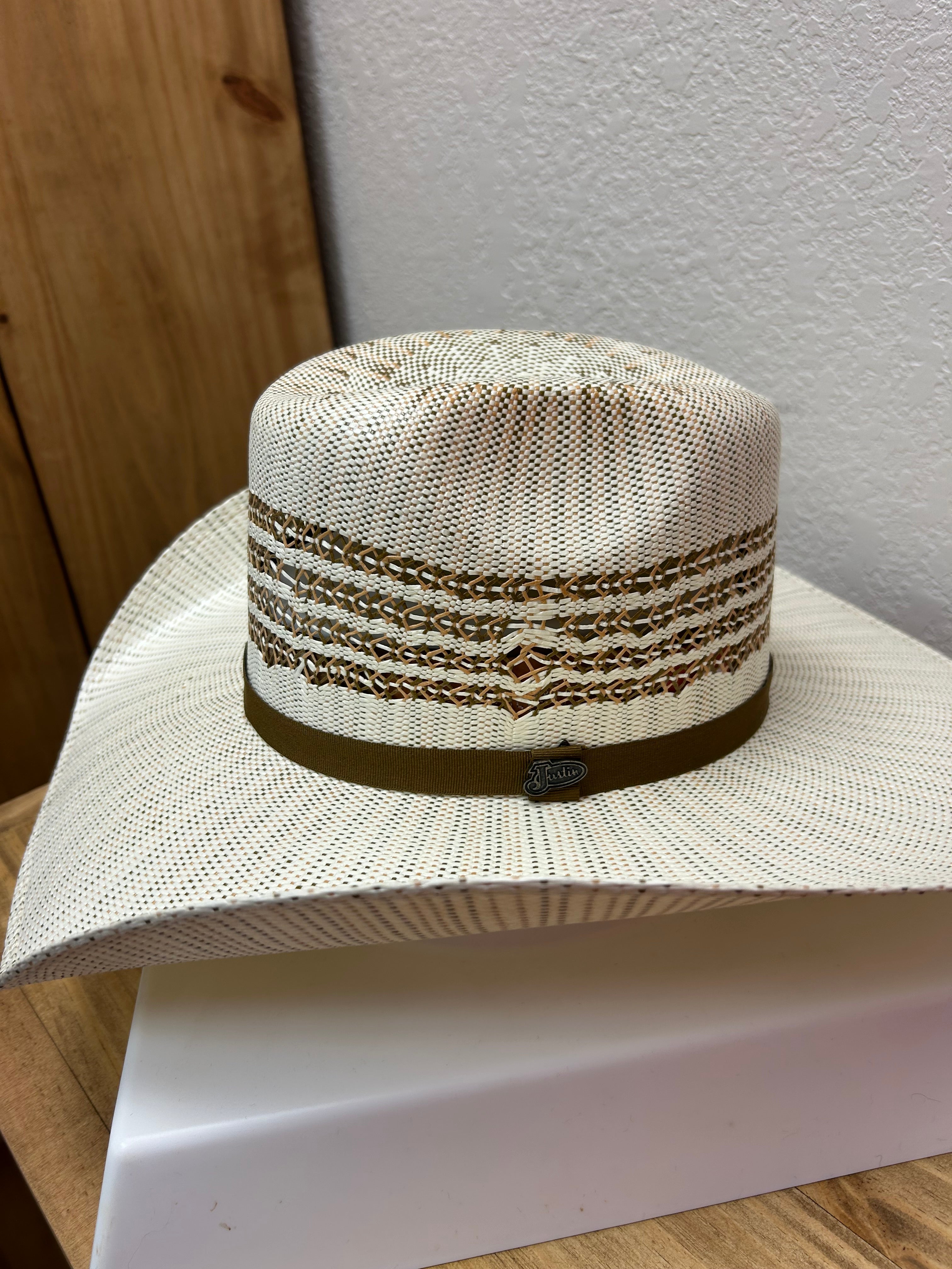 Justin 'Barrel' Straw Cowboy Hat