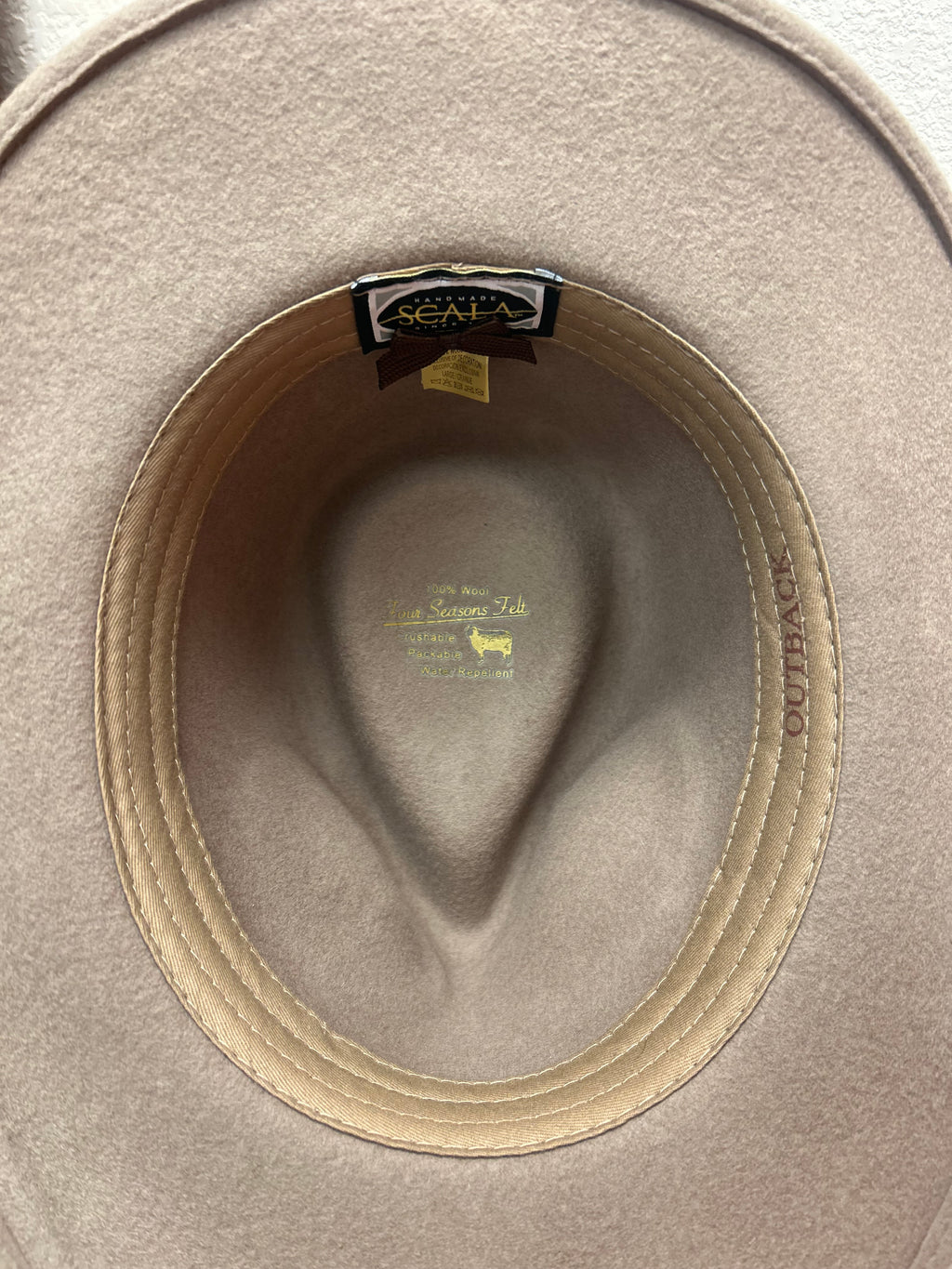 Scala Outback 'Putty' Felt Hat