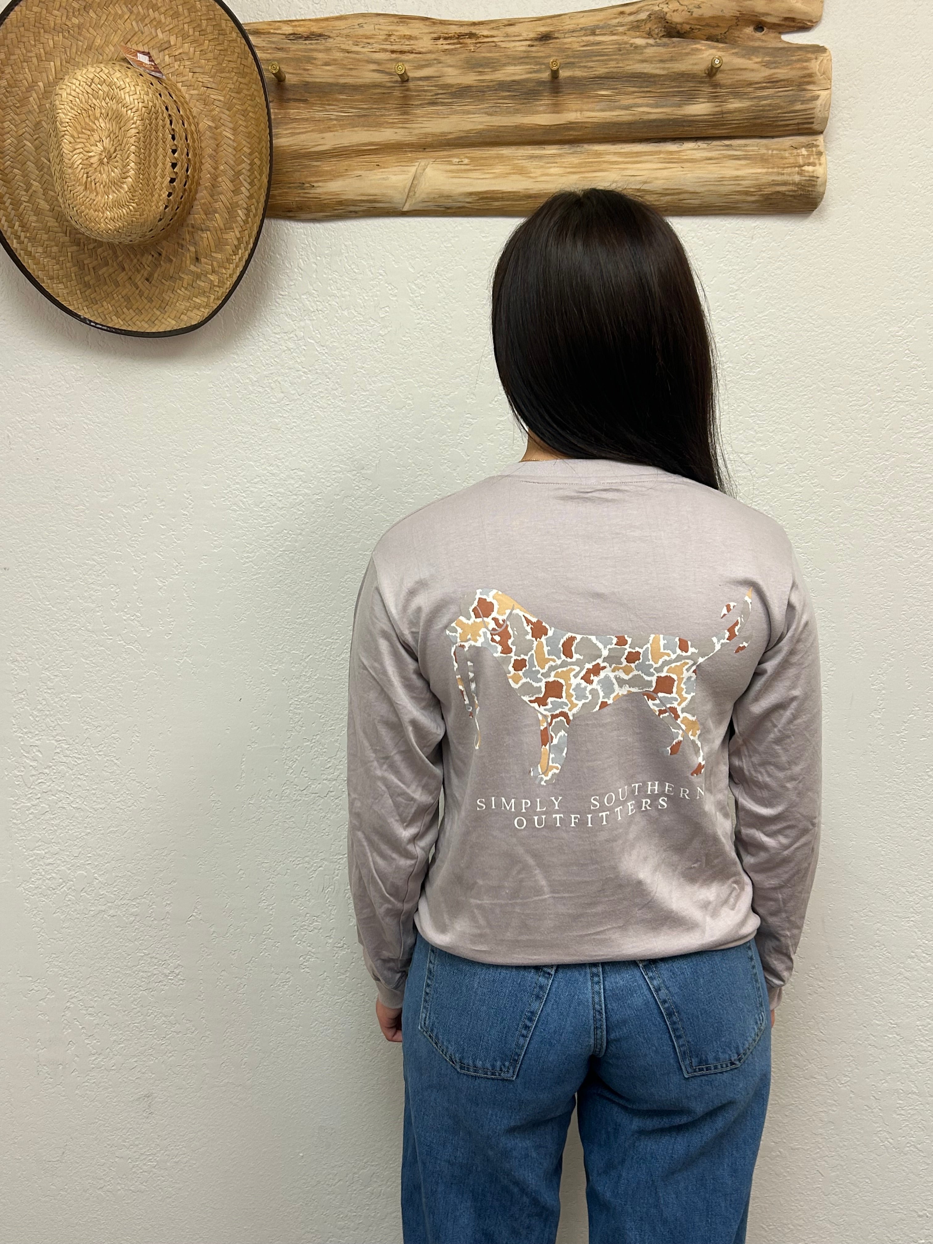 Simply Southern Light Camo Dog Long Sleeve