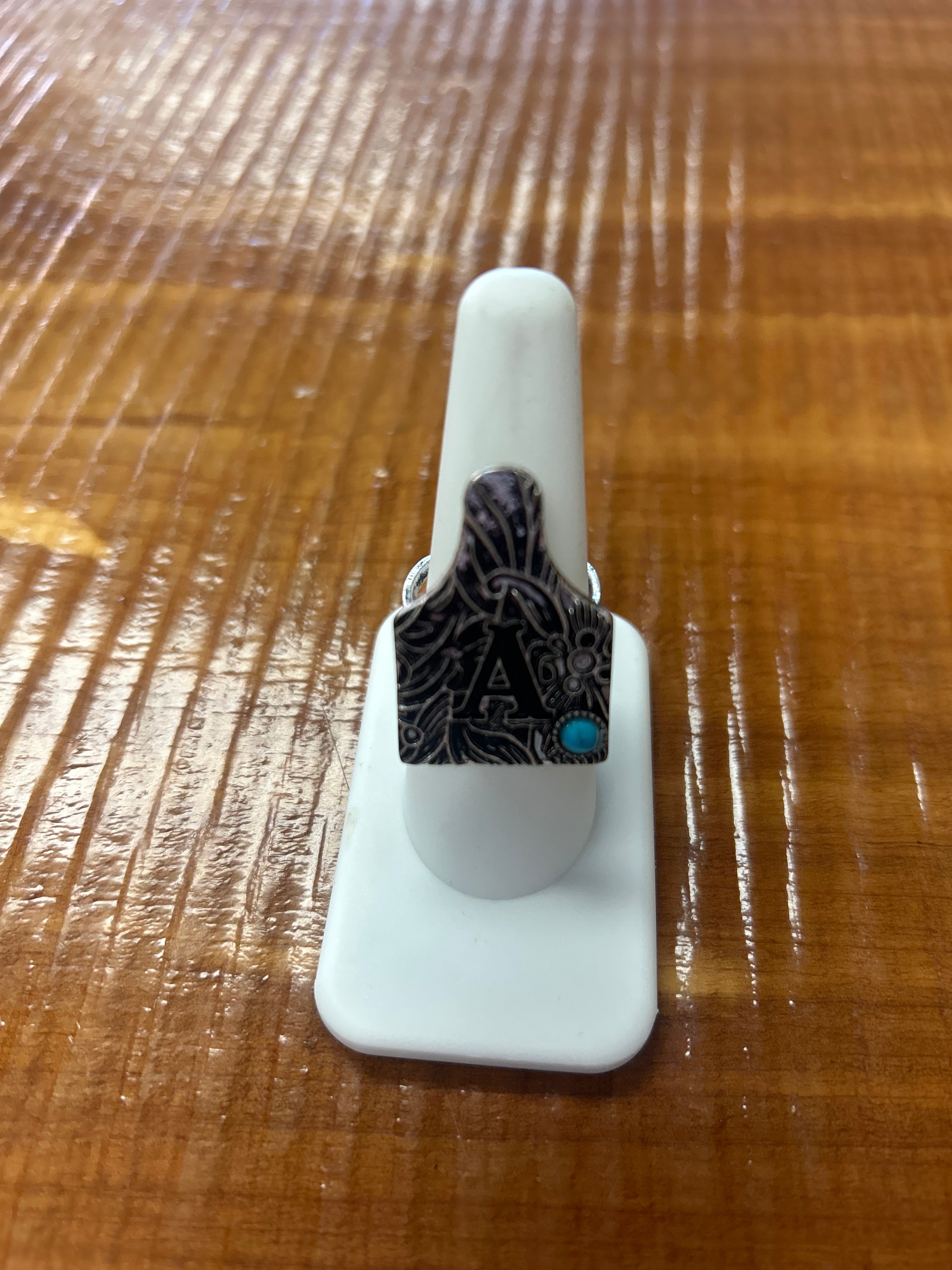 Initial Cow Tag Ring