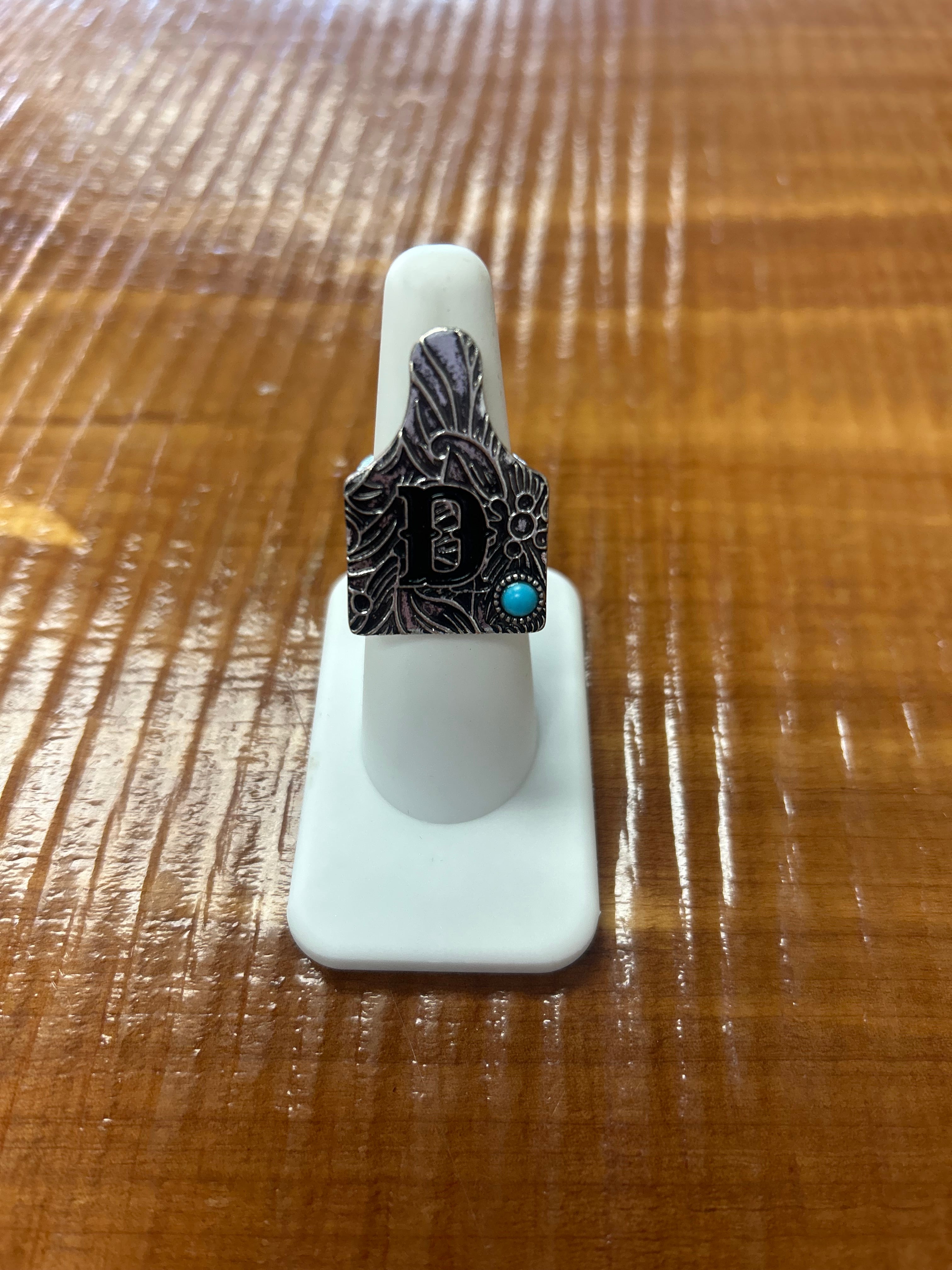 Initial Cow Tag Ring