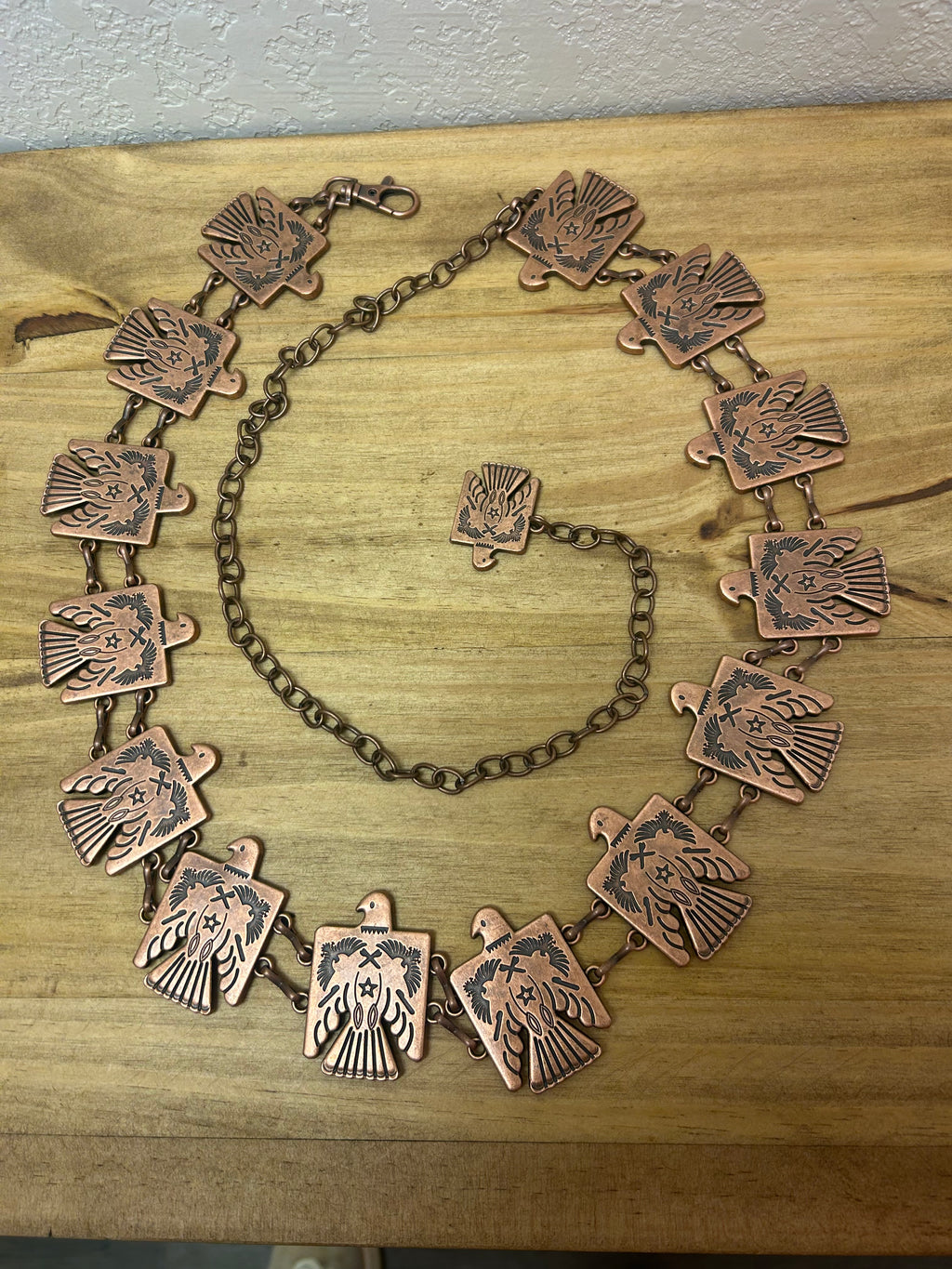 Thunderbird Concho Link Chain Belt