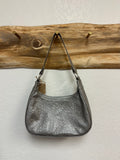 Silver Mexican Leather Shoulder Bag