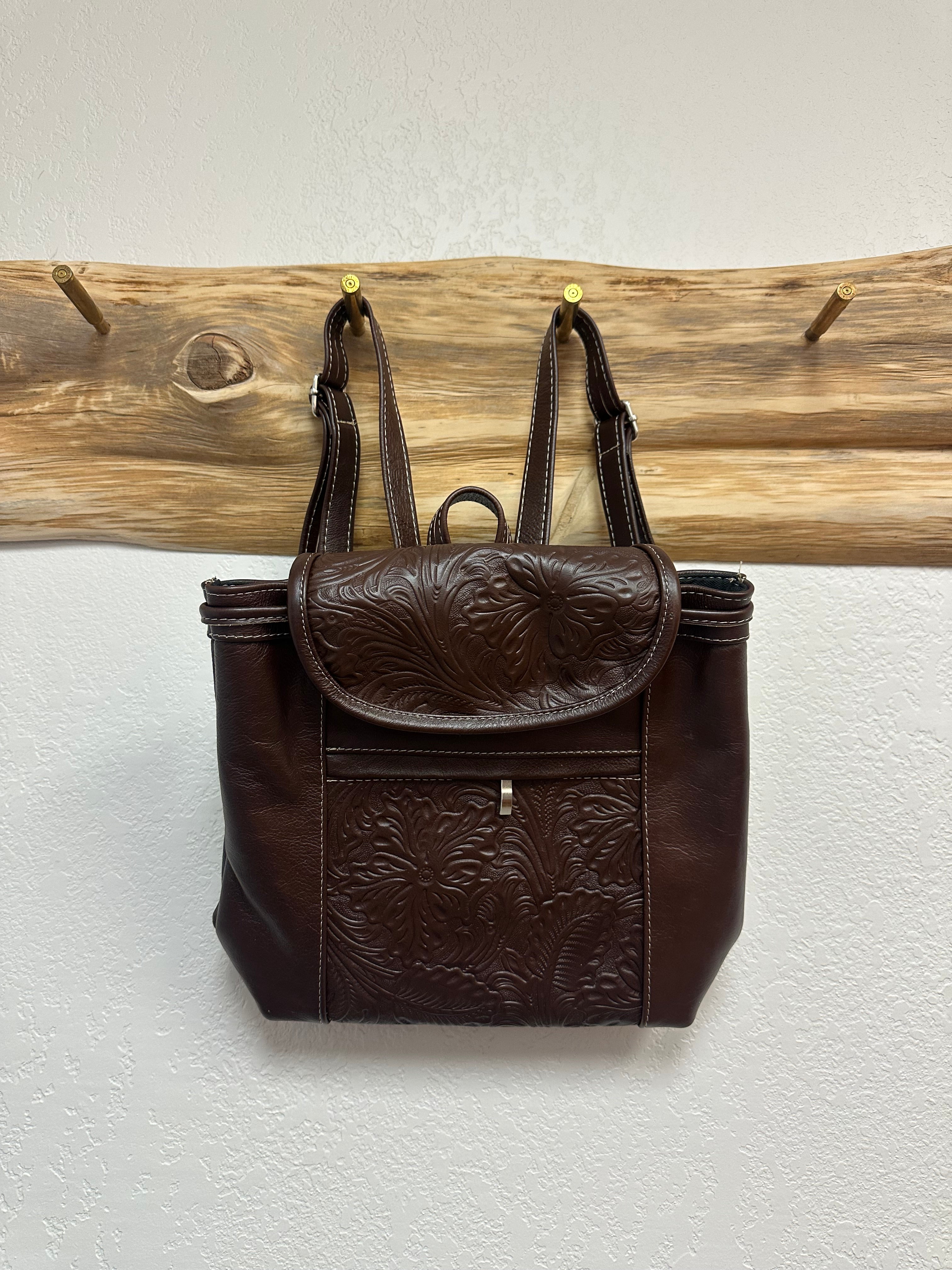 Brown Mexican Leather Backpack