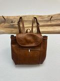 Cognac Mexican Leather Backpack