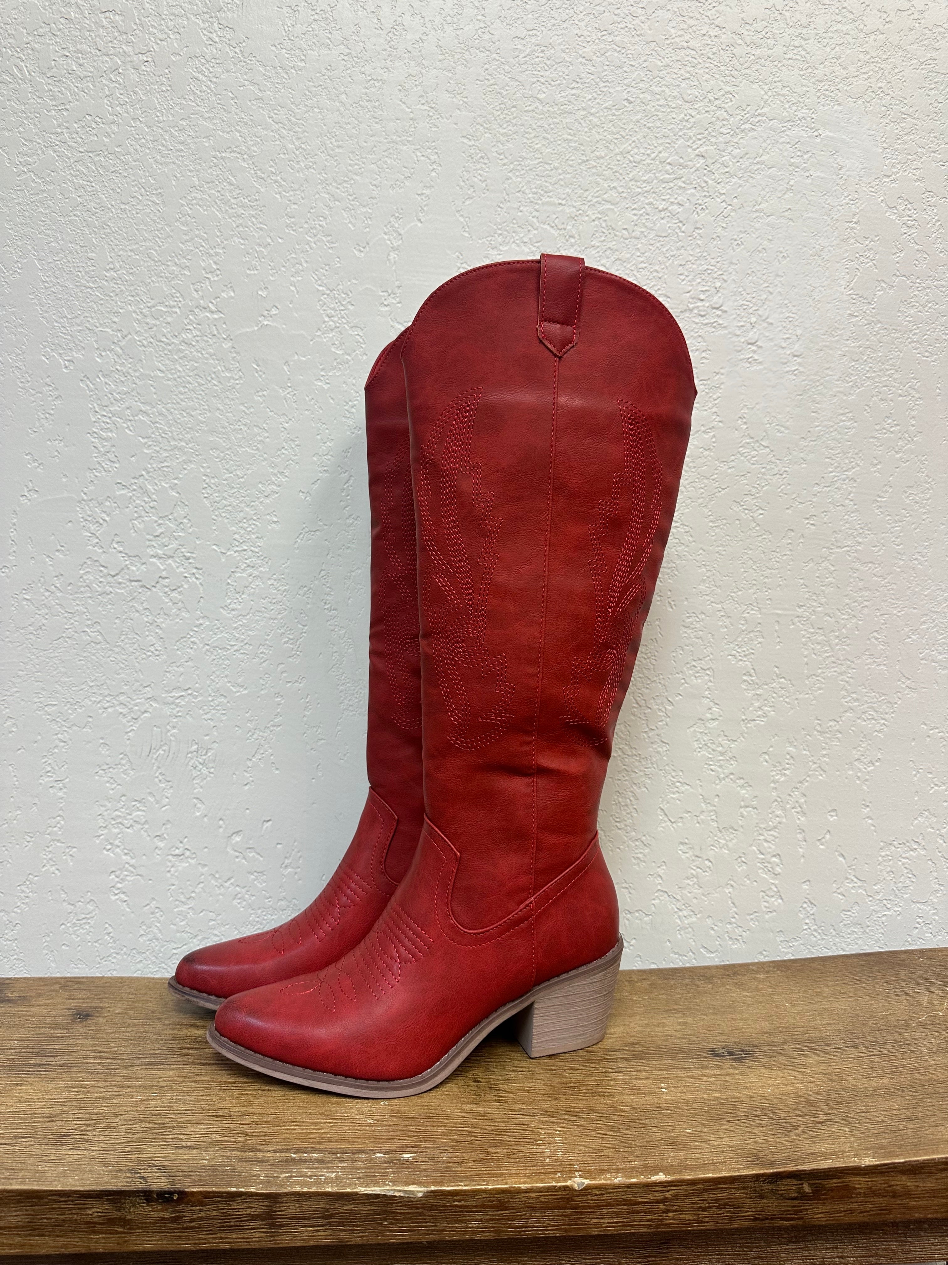 Pierre Dumas Red Wilder Boots