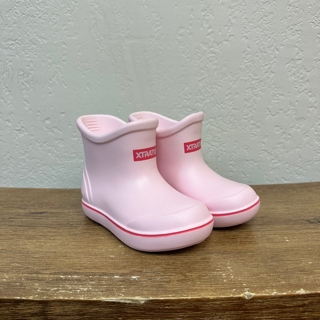 Kids' Xtratuf Baby Pink Ankle Deck Boots