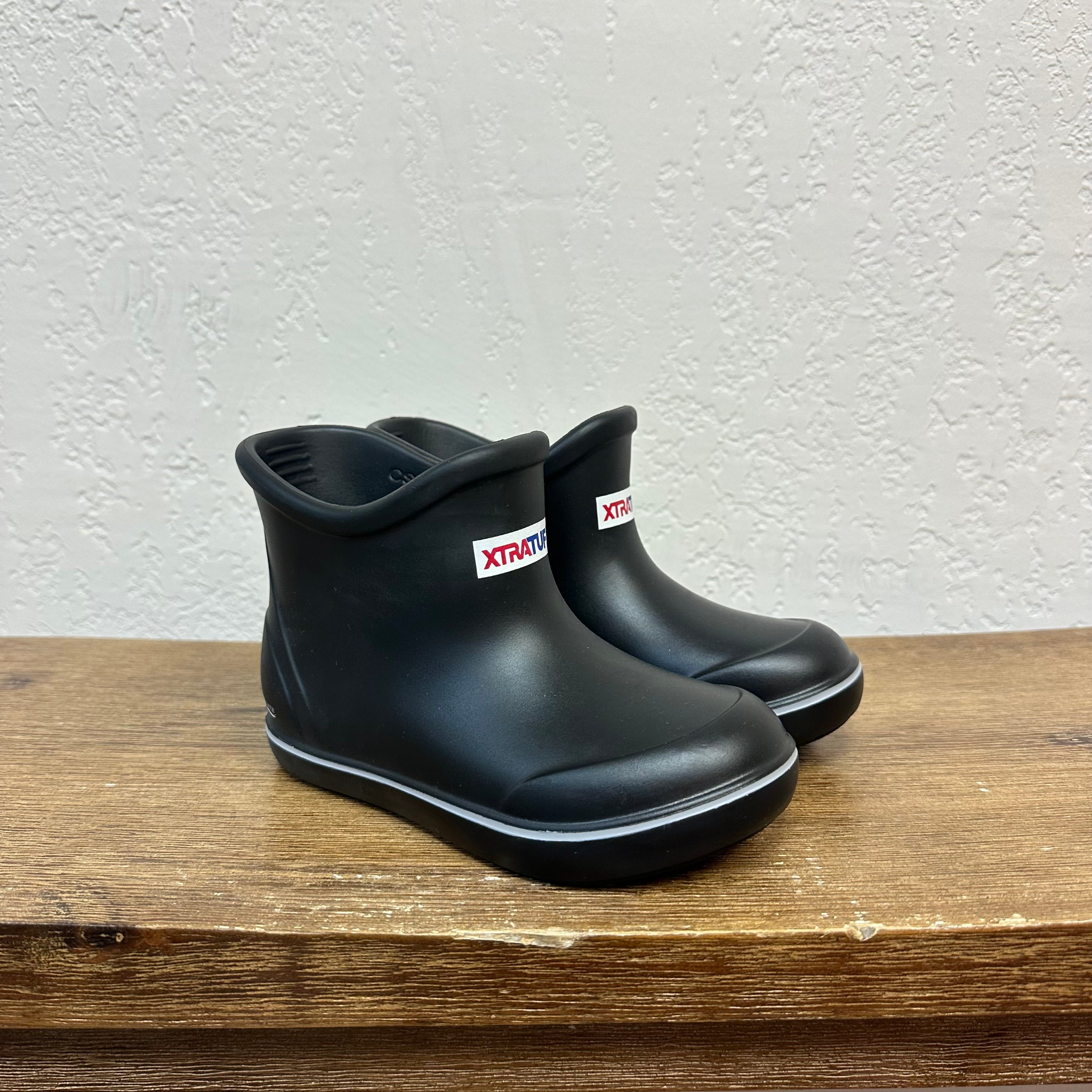 Kids' Xtratuf Black Ankle Deck Boots