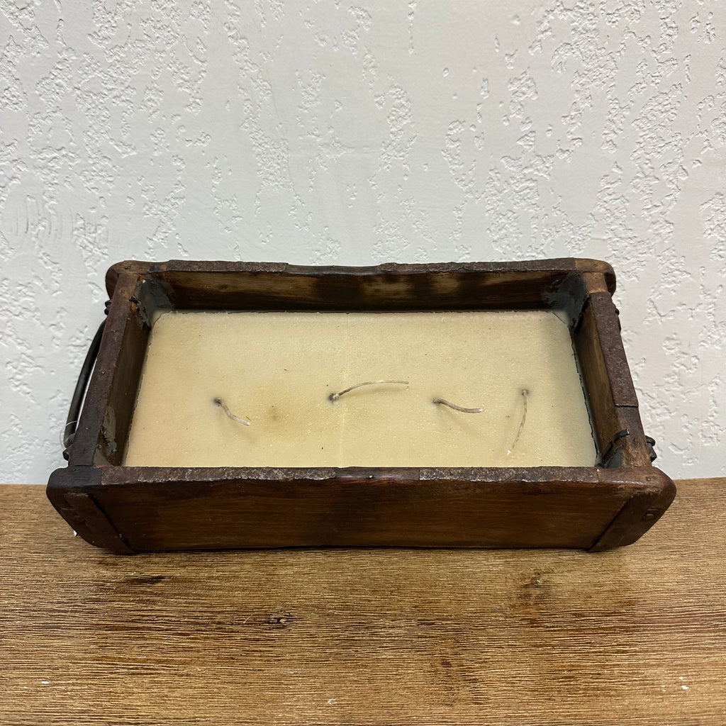 Wooden Candle Box