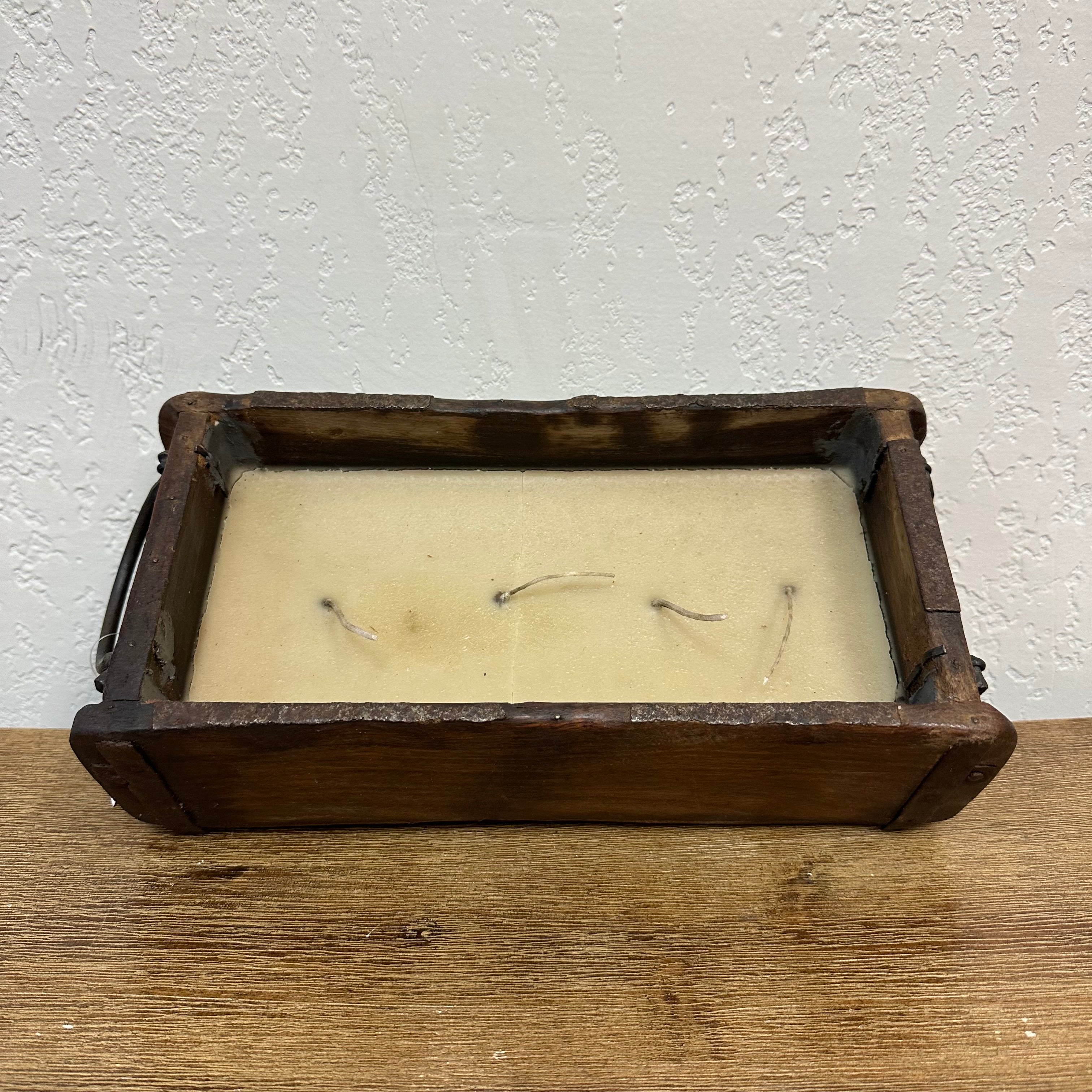 Wooden Candle Box