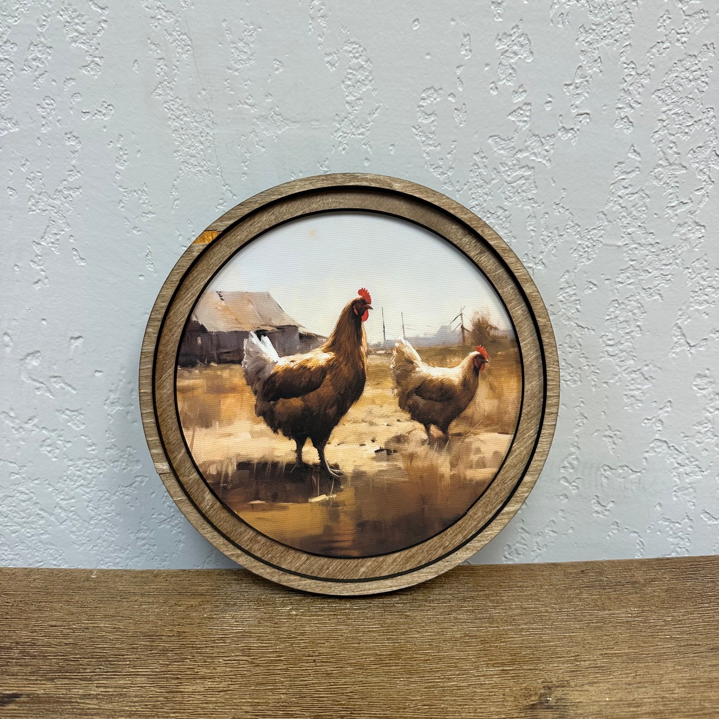 Chickens Painting