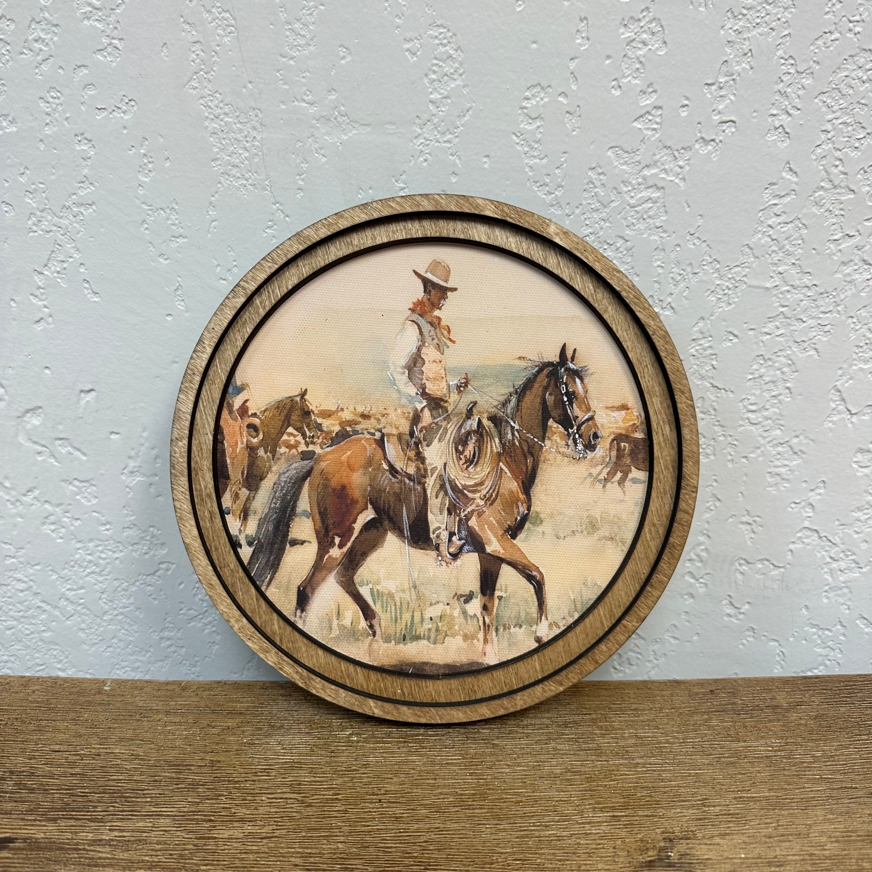 Western Cowboy Painting