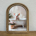 Pig In Bathtub Painting