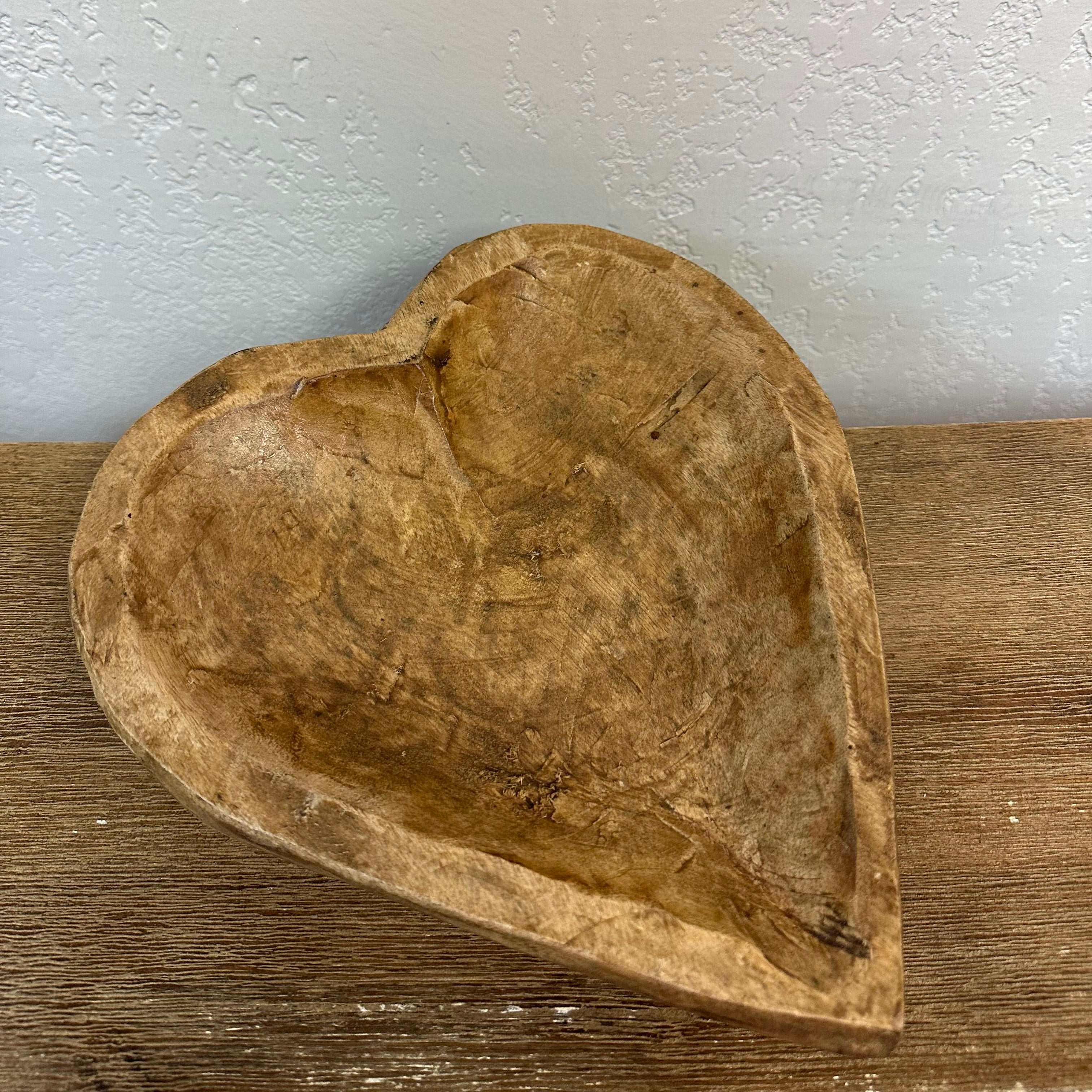 Large Heart-Shaped Dough Bowl