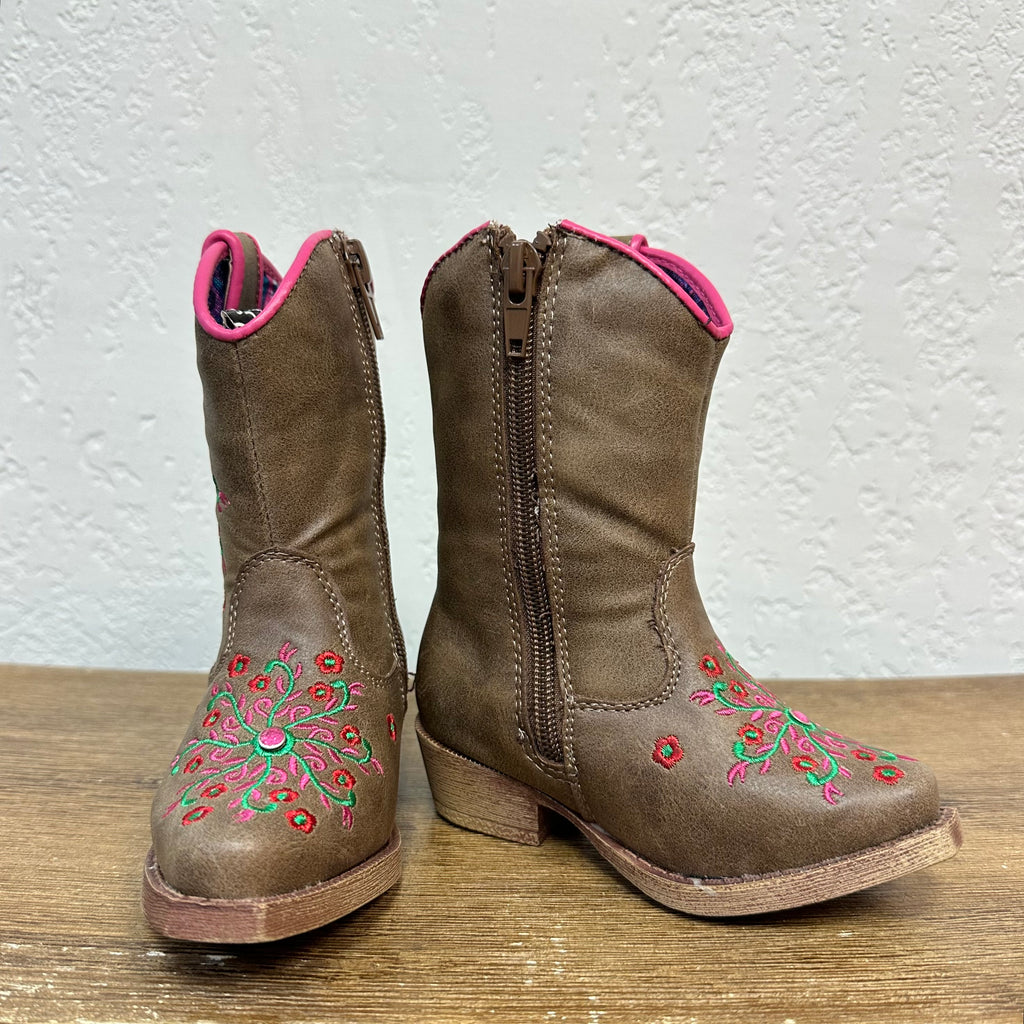 Girls' Blazin' Roxx Leather Boots