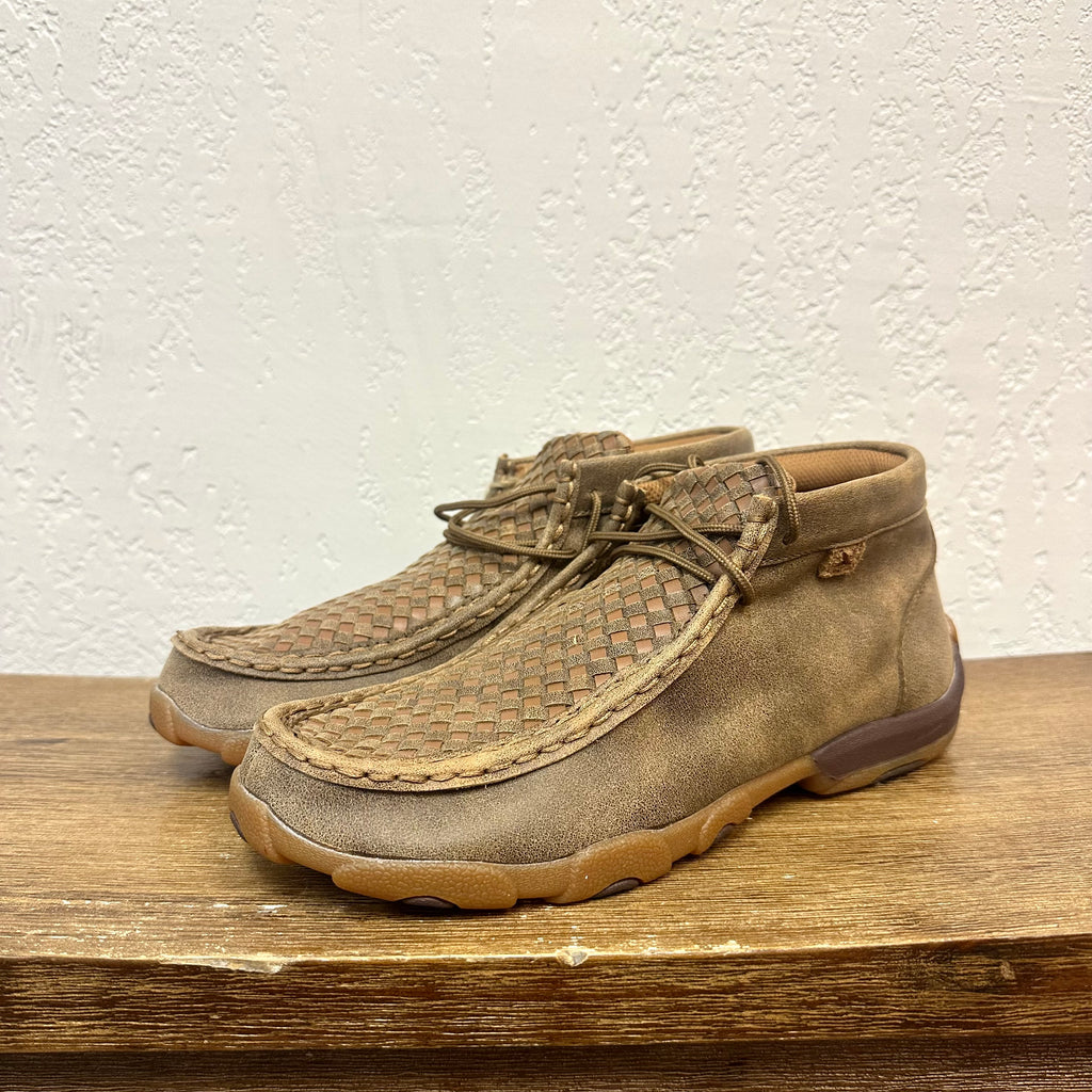 Kid's Twisted X Checkerboard Driving Moccasins
