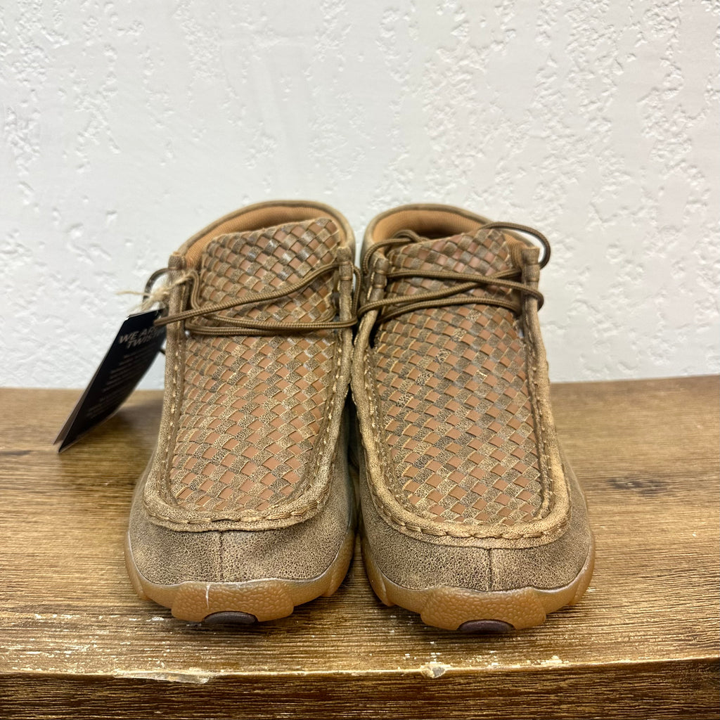 Kid's Twisted X Checkerboard Driving Moccasins
