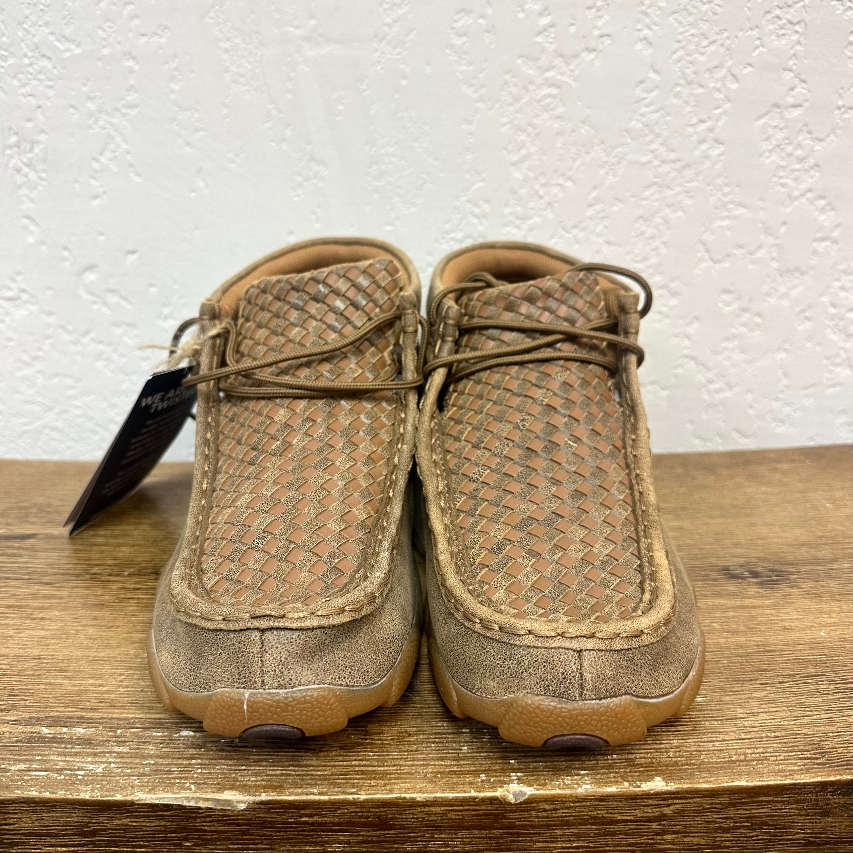 Kid's Twisted X Checkerboard Driving Moccasins