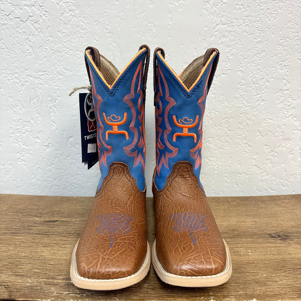 Kid's Twisted X Neon Blue Hooey Boots