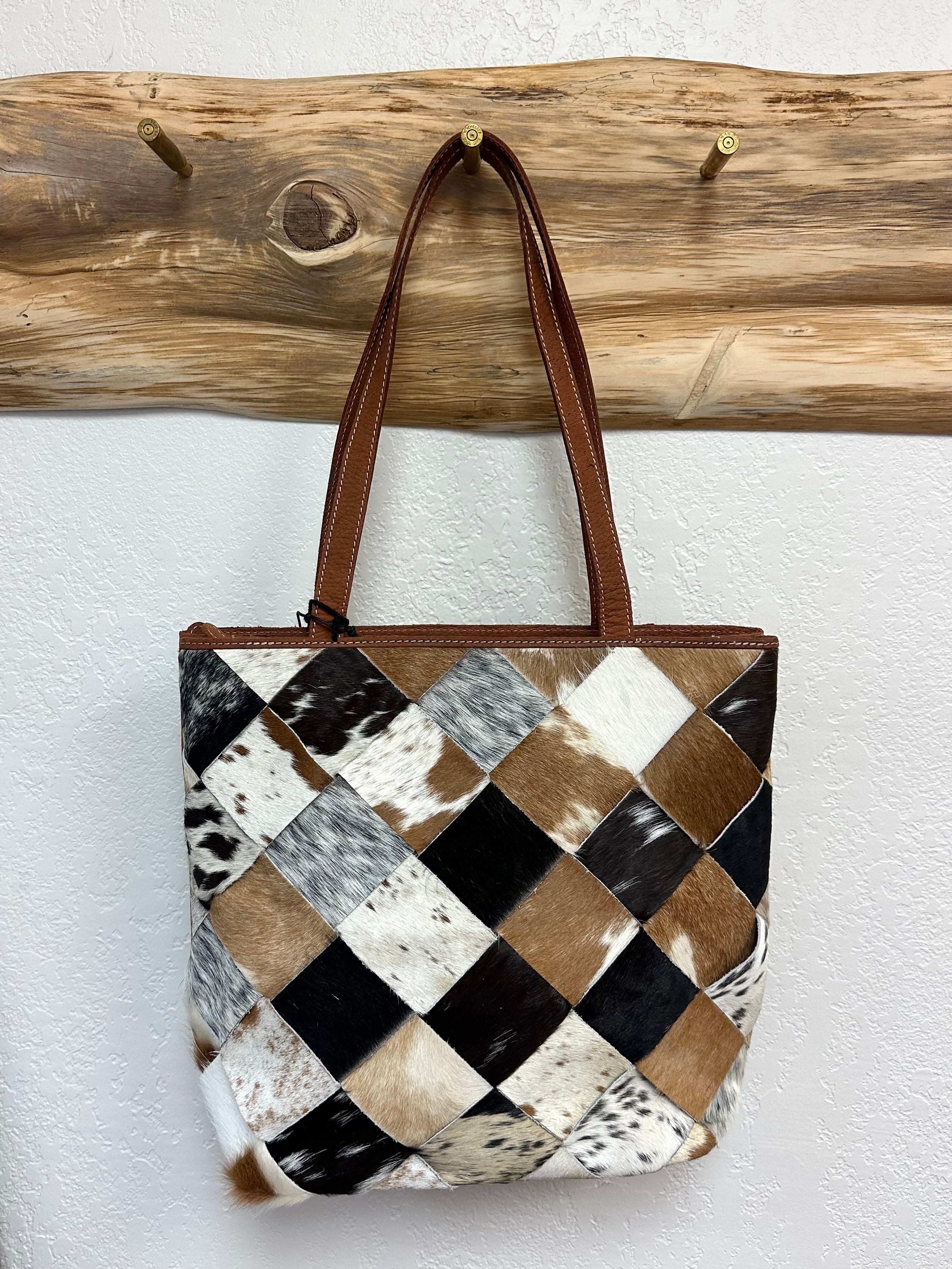 Myra Woven Cowhide Concealed-Carry Bag