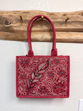 Montana West Pink Embroidered Tote Bag